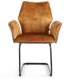 Stühle-KARE Design Freischwinger Brego Senf