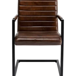 Stühle-KARE Design Freischwinger Lola Leder Braun