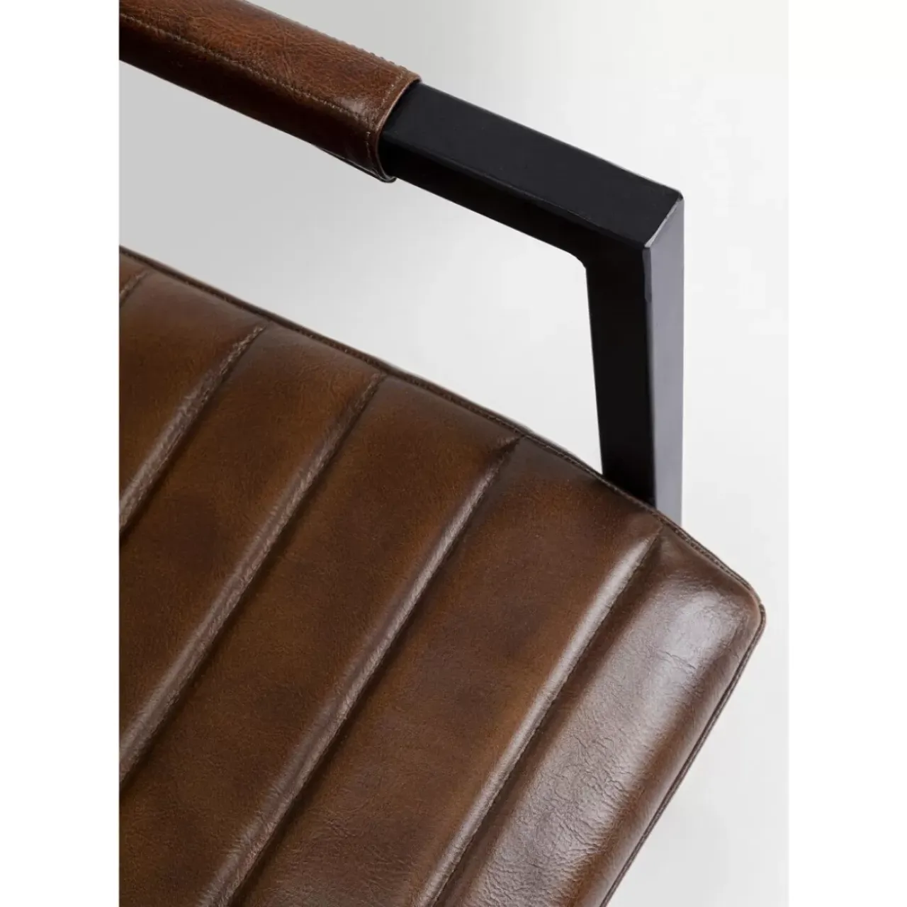 Stühle-KARE Design Freischwinger Lola Leder Braun