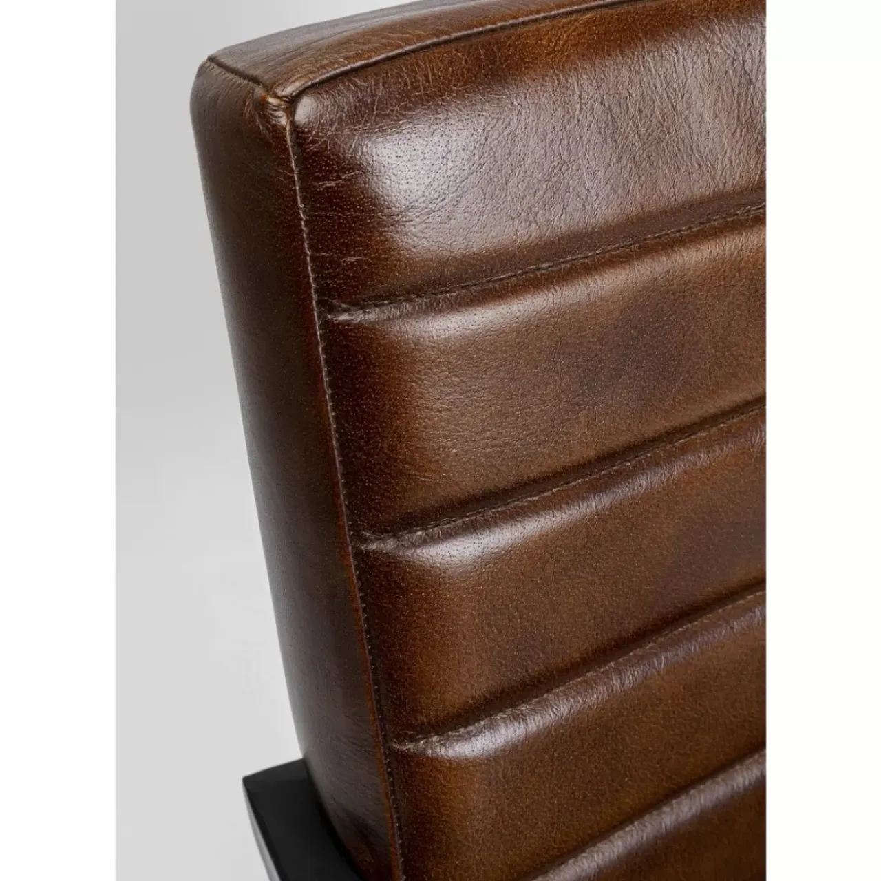 Stühle-KARE Design Freischwinger Lola Leder Braun