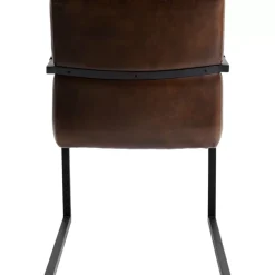 Stühle-KARE Design Freischwinger Lola Leder Braun