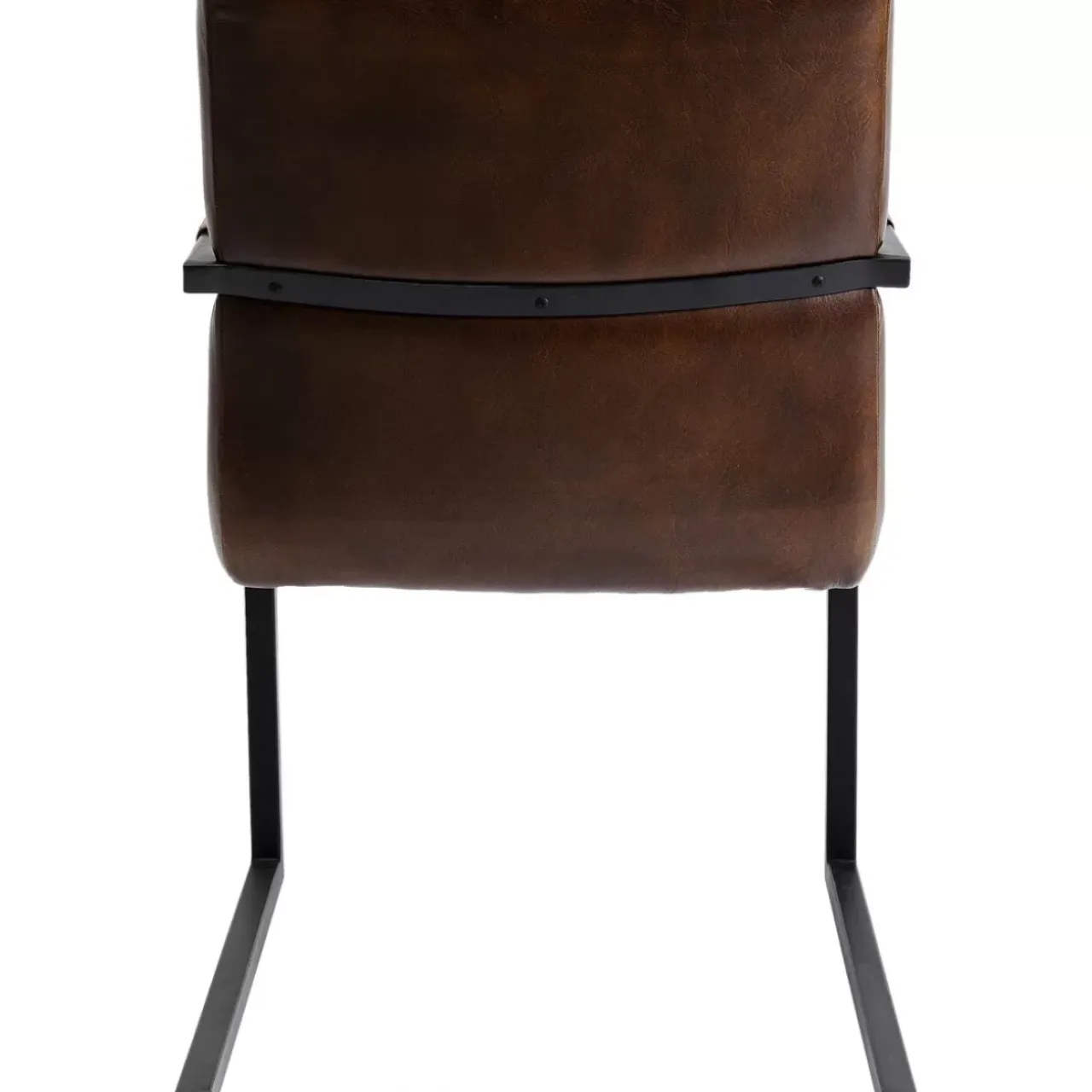 Stühle-KARE Design Freischwinger Lola Leder Braun
