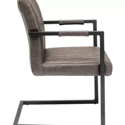 Stühle-KARE Design Freischwinger Thamos Braun