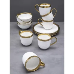 Geschirr & Tischaccessoires-KARE Design Fruhstucksset Bell (12/Tlg.)