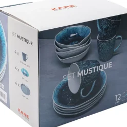 Geschirr & Tischaccessoires-KARE Design Fruhstucksset Mustique (12/Tlg.)