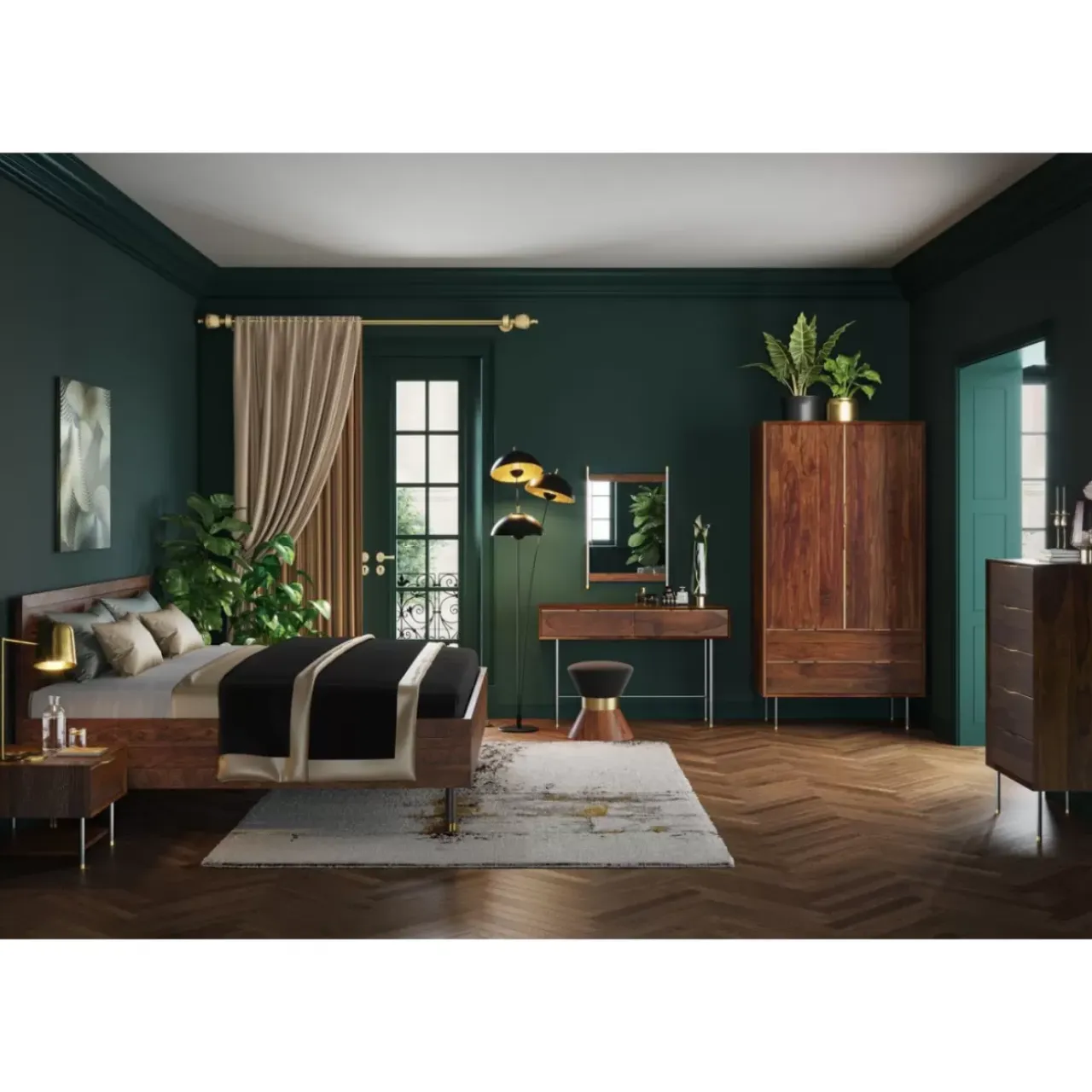 Kleinmöbel & Sonstiges-KARE Design Garderobe Mit Spiegel Ravello 178X50