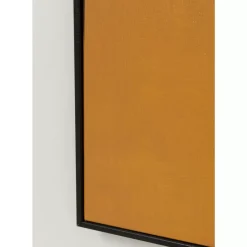 Bilder-KARE Design Gerahmtes Bild Abstract Shapes Gelb 113X113Cm