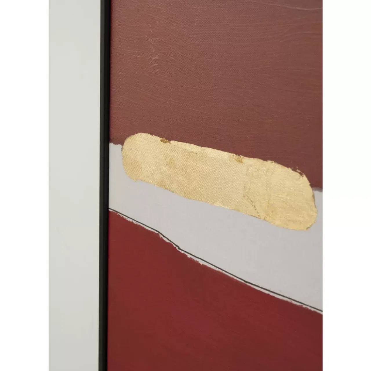 Bilder-KARE Design Gerahmtes Bild Abstract Shapes Pink 73X143Cm