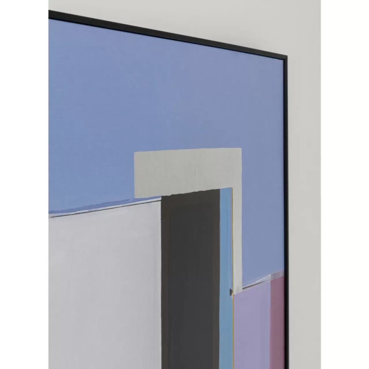 Bilder-KARE Design Gerahmtes Bild Abstract Shapes Lila 113X113Cm