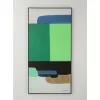 Bilder-KARE Design Gerahmtes Bild Abstract Shapes Grun 73X143Cm