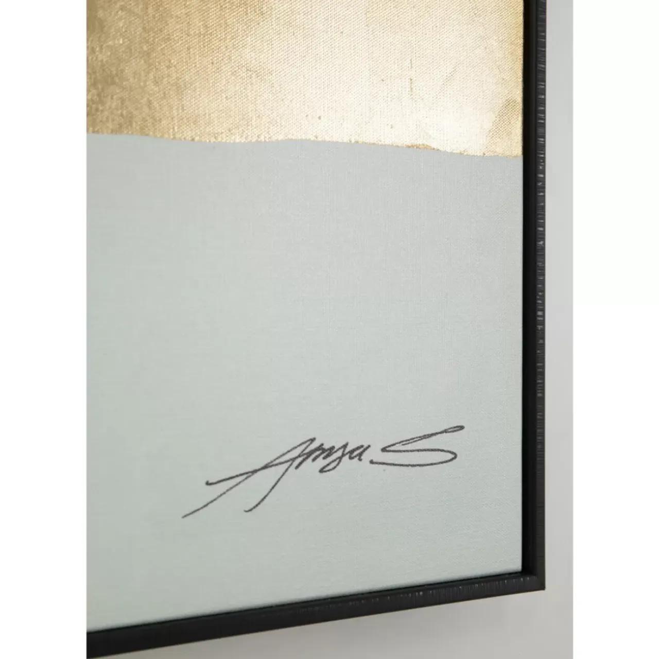 Bilder-KARE Design Gerahmtes Bild Abstract Shapes Grun 73X143Cm