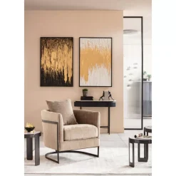 Bilder-KARE Design Gerahmtes Bild Abstract Weis 80X120Cm