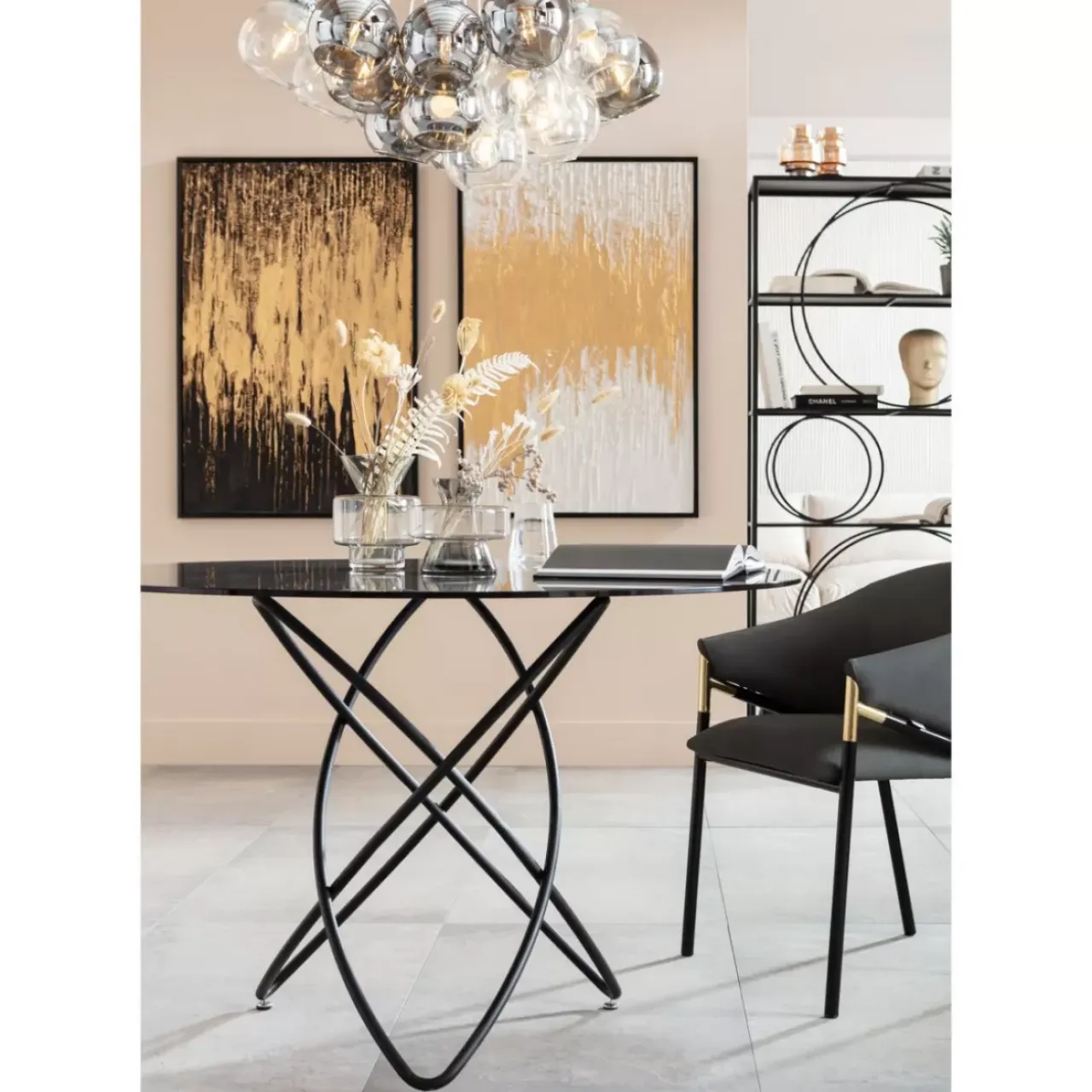 Bilder-KARE Design Gerahmtes Bild Abstract Weis 80X120Cm