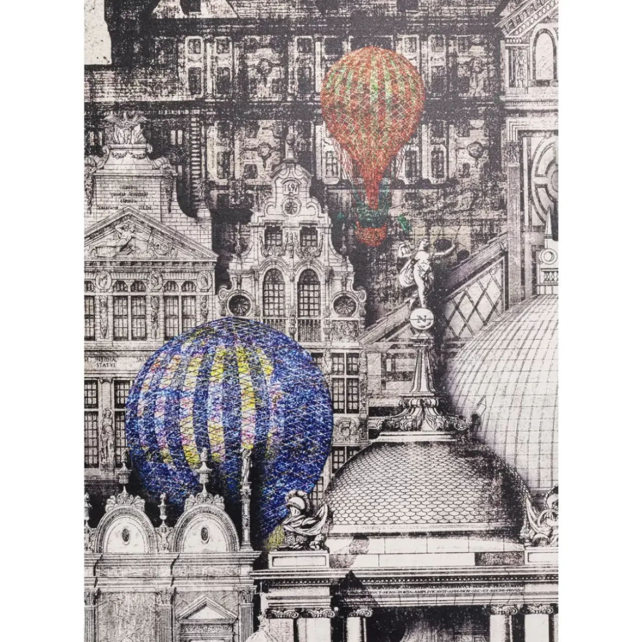Bilder-KARE Design Gerahmtes Bild Balloons 160X260Cm