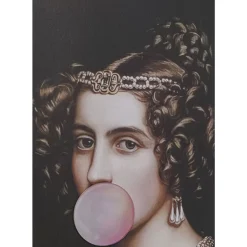 Bilder-KARE Design Gerahmtes Bild Bubble Gum 80X120Cm