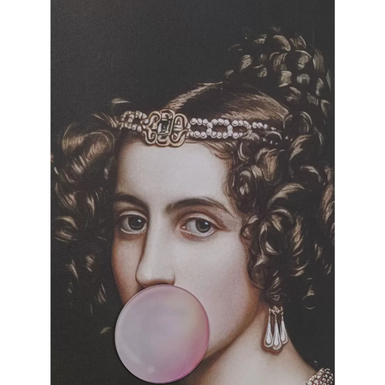 Bilder-KARE Design Gerahmtes Bild Bubble Gum 80X120Cm