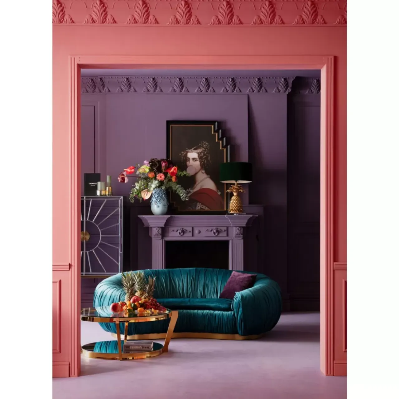 Bilder-KARE Design Gerahmtes Bild Bubble Gum 80X120Cm