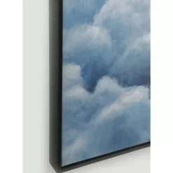 Bilder-KARE Design Gerahmtes Bild Cloud Boat 60X120Cm