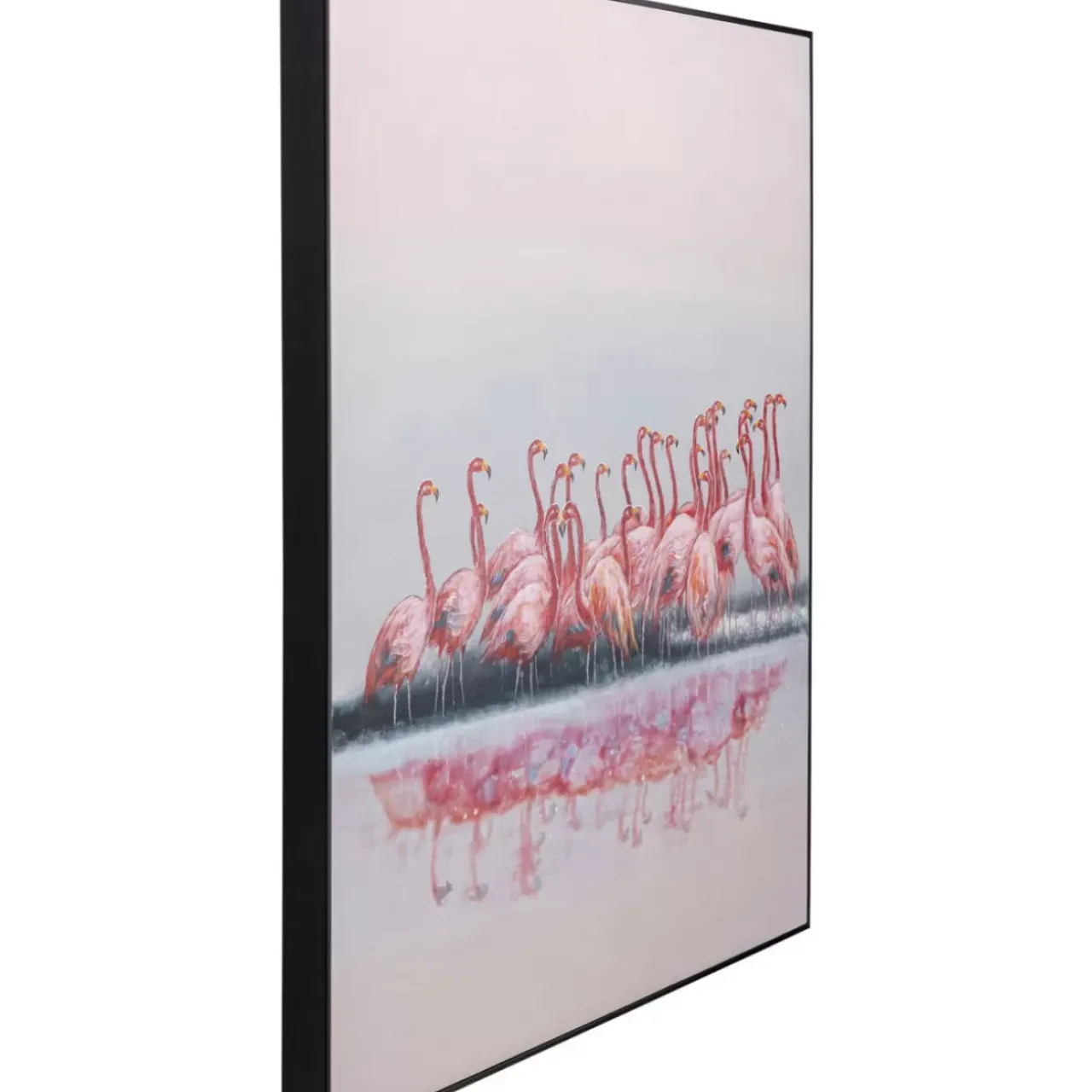 Bilder-KARE Design Gerahmtes Bild Dating Flamingos 100X120Cm