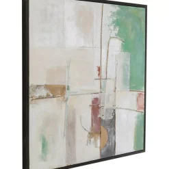 Bilder-KARE Design Gerahmtes Bild Dust Grun 120X120Cm