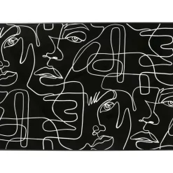 Bilder-KARE Design Gerahmtes Bild Faccia Arte Drawing 150X100Cm