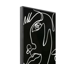 Bilder-KARE Design Gerahmtes Bild Faccia Arte Drawing 150X100Cm