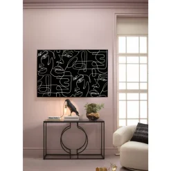 Bilder-KARE Design Gerahmtes Bild Faccia Arte Drawing 150X100Cm