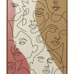 Bilder-KARE Design Gerahmtes Bild Faccia Arte Tri Colore 90X120Cm