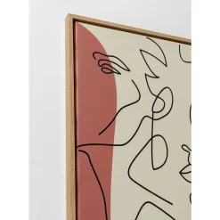 Bilder-KARE Design Gerahmtes Bild Faccia Arte Tri Colore 90X120Cm