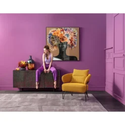 Bilder-KARE Design Gerahmtes Bild Flower Hair 120X120Cm