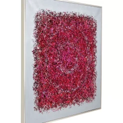 Bilder-KARE Design Gerahmtes Bild Flowers Explosion 120X120Cm