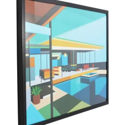 Bilder-KARE Design Gerahmtes Bild Modern Architecture 100X80Cm