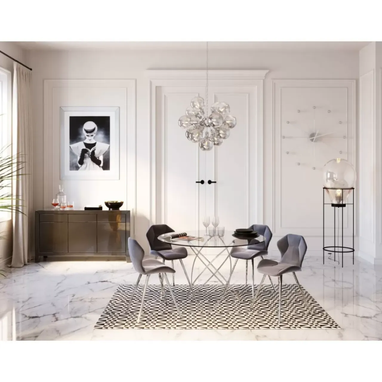 Bilder-KARE Design Gerahmtes Bild Reading Beauty 85X105Cm