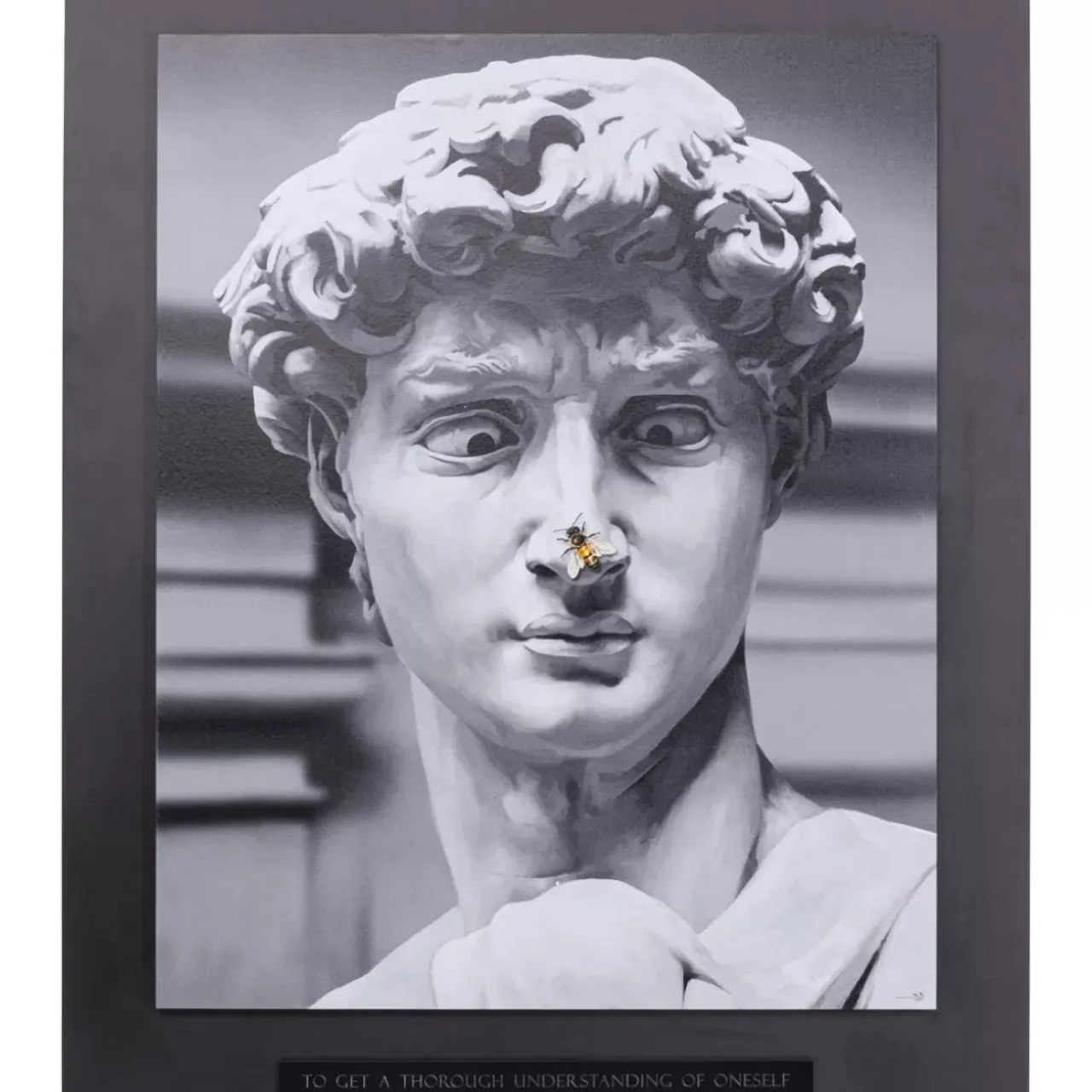 Bilder-KARE Design Gerahmtes Bild Statue 100X125Cm