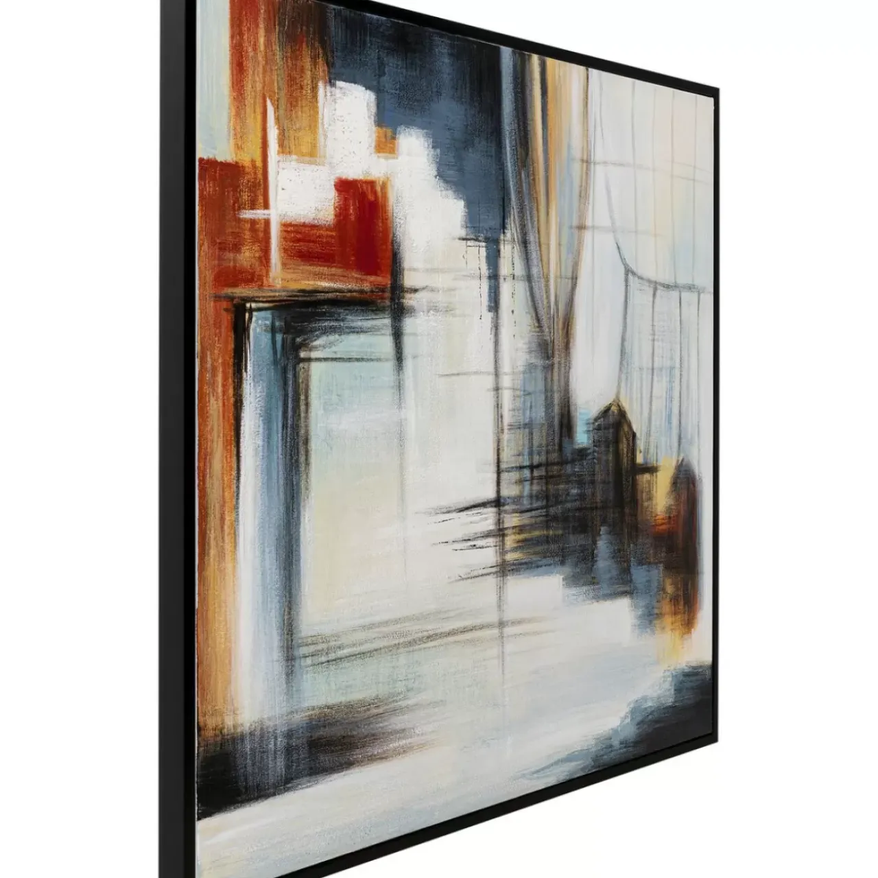 Bilder-KARE Design Gerahmtes Bild Visione Front 100X100Cm