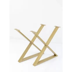 Tische-KARE Design Gestell Tavola Cross Messing (2/Set)