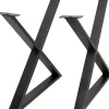 Tische-KARE Design Gestell Tavola Cross Schwarz (2/Set)