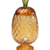 Geschirr & Tischaccessoires-KARE Design Getrankespender Pineapple Amber (2/Tlg.)