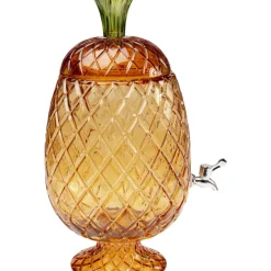 Geschirr & Tischaccessoires-KARE Design Getrankespender Pineapple Amber (2/Tlg.)