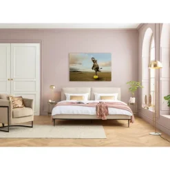 Bilder-KARE Design Glasbild Balance Elephant 150X100Cm