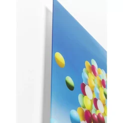 Bilder-KARE Design Glasbild Balloon Elephant 100X150Cm
