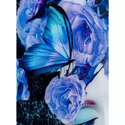 Bilder-KARE Design Glasbild Blue Queen 80X120Cm