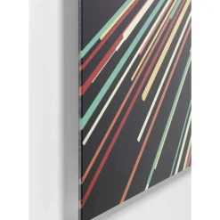 Bilder-KARE Design Glasbild 3D Light Speed 100X100Cm