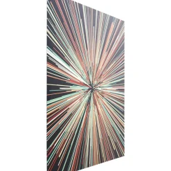 Bilder-KARE Design Glasbild 3D Light Speed 100X100Cm