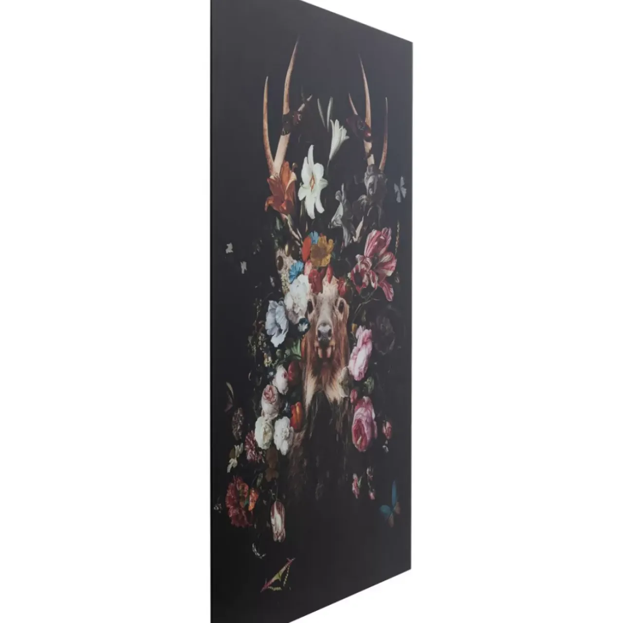 Bilder-KARE Design Glasbild Deer Garden 80X120Cm
