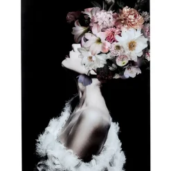 Bilder-KARE Design Glasbild Flowery Beauty 80X120Cm