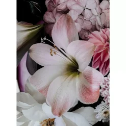 Bilder-KARE Design Glasbild Flowery Beauty 80X120Cm