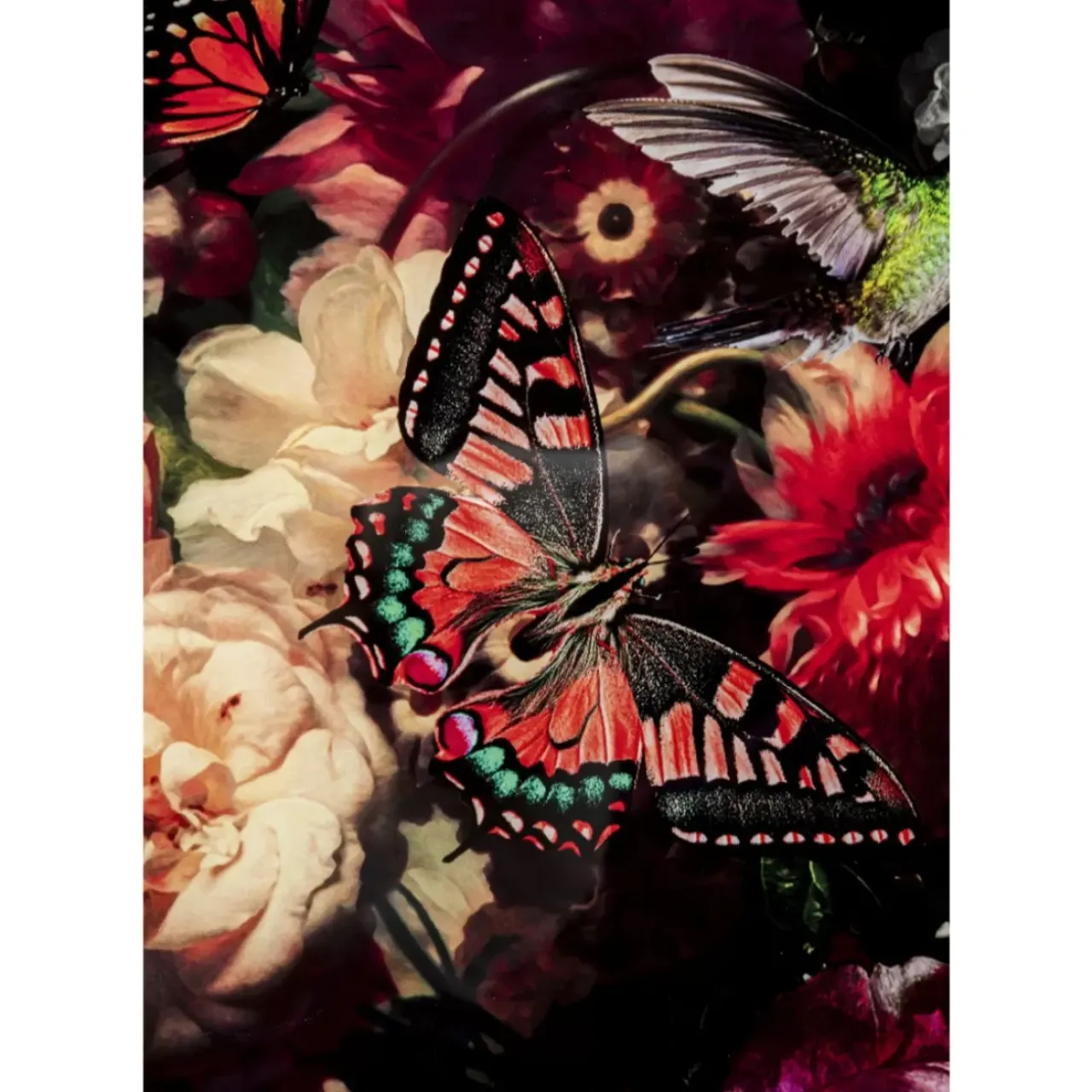 Bilder-KARE Design Glasbild Flowery Shoulder View 150X100Cm