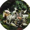 Bilder-KARE Design Glasbild Jungle Animals O120Cm