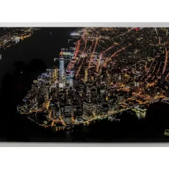 Bilder-KARE Design Glasbild Midnight City 180X120Cm